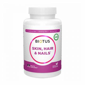 Комплекс Волосы, кожа и ногти Biotus Hair, Skin & Nails, 120 таблеток Комплекс Волосы, кожа и ногти Biotus Hair, Skin & Nails, 120 таблеток