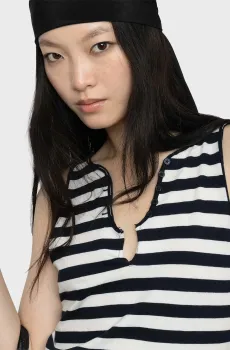 Женская майка в полоску Tif Разноцветный XS ZADIG&VOLTAIRE JWTT01277_JUDO