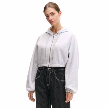 Cropp - Укорочене худі - light grey Cropp - Укорочене худі - light grey