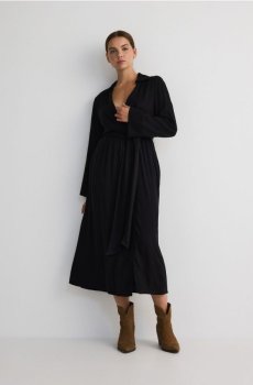 Reserved - Сукня міді - чорний - ZR898-99X