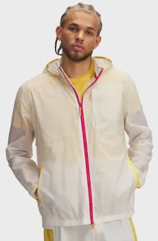 Мужская белая ветровка UA TRAIL RUN JACKET Белый L Under Armour 1383243-279