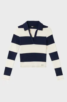 Женское поло в полоску Разноцветный XS Tally Weijl STSCOFRAMAL