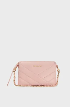 Женская розовая кожаная сумка Розовый ONESIZE Lancaster 530-23-ROSECLAIR