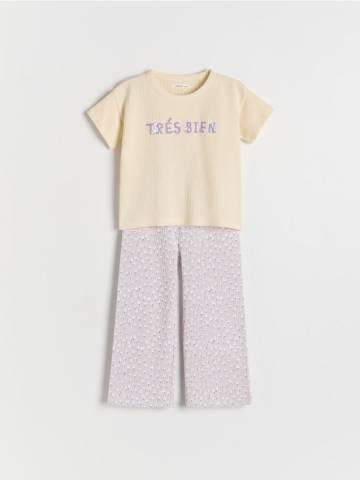 Reserved - BABIES` T-SHIRT & TROUSERS - лавандовий - 7250G-04X Reserved - BABIES` T-SHIRT & TROUSERS - лавандовий - 7250G-04X