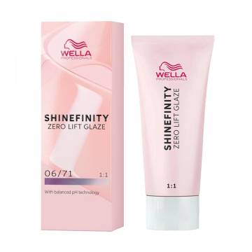 Полуперманентная краска для волос Wella Professionals Shinefinity Zero Lift Glaze 06/71 Frosted Chestnut, 60 мл Полуперманентная краска для волос Wella Professionals Shinefinity Zero Lift Glaze 06/71 Frosted Chestnut, 60 мл