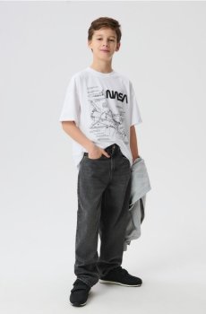 Джинси loose - сірий