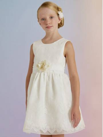Abel & Lula Елегантне плаття 5022 Білий Regular Fit Abel & Lula Елегантне плаття 5022 Білий Regular Fit