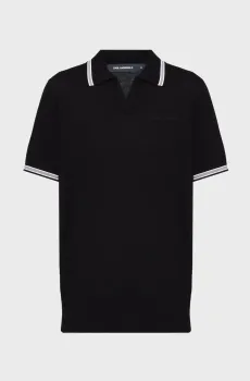 Мужское черное поло Черный XXL Karl Lagerfeld 561302.655009;990