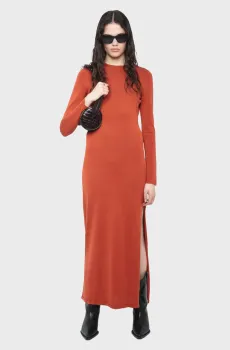 Женское терракотовое платье Sarra Красный S ZADIG&VOLTAIRE KWDR01208_SIENNA