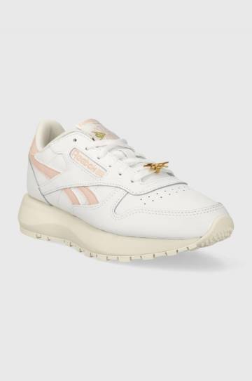 Кожаные кроссовки Reebok цвет белый Кожаные кроссовки Reebok цвет белый