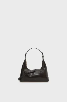 Женская темно-коричневая сумка FOIL GLOSSY SHOULDER Коричневый ONESIZE Calvin Klein LV04F3737G