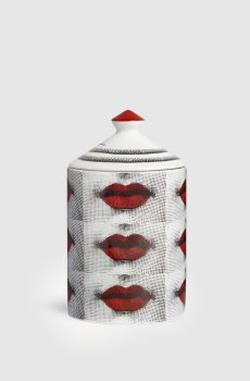 Ароматическая свеча - Bocche Décor в керамическом подсвечнике