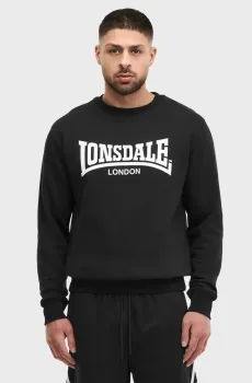 Мужской черный свитшот WELHAM Черный XL Lonsdale 117922