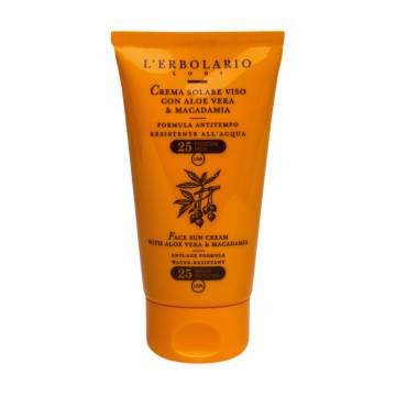 Солнцезащитный крем для лица LErbolario Crema Solare Viso AllAloe Vera And Alla Macadamia, SPF 25, 75 мл Солнцезащитный крем для лица LErbolario Crema Solare Viso AllAloe Vera And Alla Macadamia, SPF 25, 75 мл
