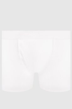 Белые трусы-боксеры с узором логотипа