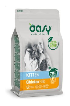 Сухой корм для котят Oasy Lifestage Kitten с курицей, 7.5 кг