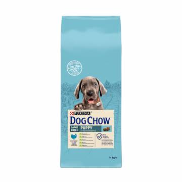 Сухой корм для щенков крупных пород до 2 лет Dog Chow Large Breed Puppy <2 с индейкой, 14 кг Сухой корм для щенков крупных пород до 2 лет Dog Chow Large Breed Puppy <2 с индейкой, 14 кг
