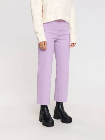 Джинси cropped high waist - пурпуровий Джинси cropped high waist - пурпуровий