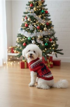 Різдвяний светр для тварин - різнобарвний