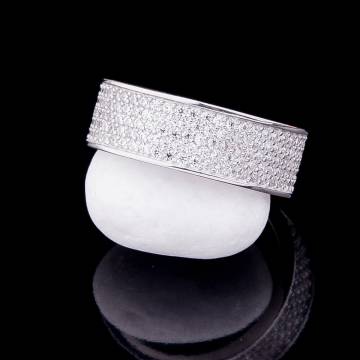 Серебряное кольцо с фианитами 111752 Серебряное кольцо с фианитами 111752