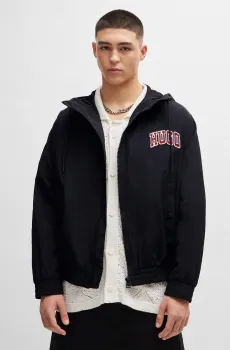 Мужская черная ветровка Черный M HUGO 50510263;001