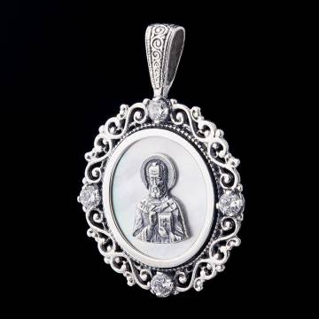 Подвеска "Св.Николай"(фианиты) 13924 Подвеска "Св.Николай"(фианиты) 13924