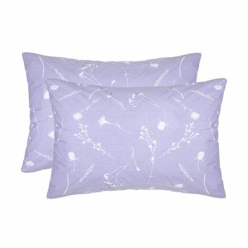 Наволочка бязевая Home Line Васильки, белые на лавандовом, 50*70 см, 2 шт (173298) Наволочка бязевая Home Line Васильки, белые на лавандовом, 50*70 см, 2 шт (173298)