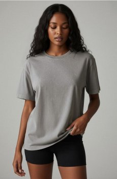 Світшот з коротким рукавом - сірий