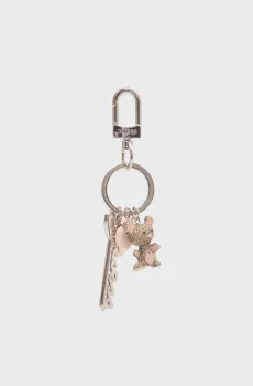 Женский серебристый брелок KEYRING Серебряный ONESIZE Guess RW1802P5401