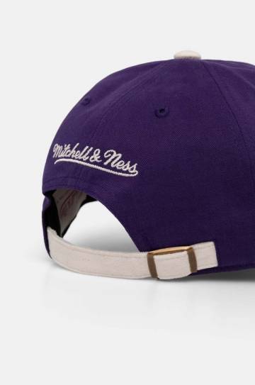 Хлопковая кепка Mitchell&Ness Los Angeles Lakers цвет фиолетовый узор HHSSINTL1430-LALPURP Хлопковая кепка Mitchell&Ness Los Angeles Lakers цвет фиолетовый узор HHSSINTL1430-LALPURP