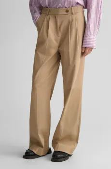 Женские бежевые брюки HW RELAXED Бежевый 36 Gant 4150257