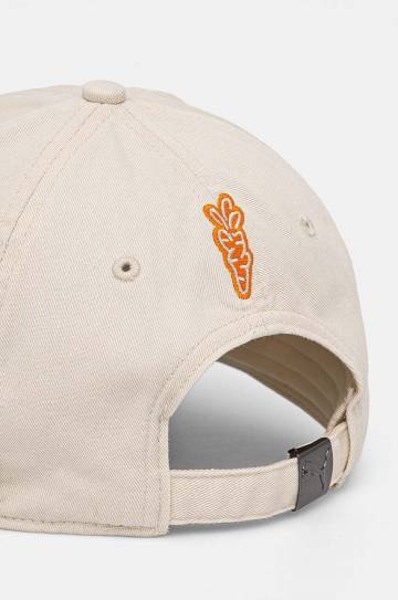 Хлопковая кепка Puma PUMA x CARROTS Dad Cap цвет бежевый с аппликацией 25789 Хлопковая кепка Puma PUMA x CARROTS Dad Cap цвет бежевый с аппликацией 25789