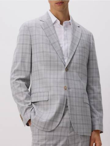 Reserved - Піджак slim fit з віскозою - світло-сірий - 8415H-09P Reserved - Піджак slim fit з віскозою - світло-сірий - 8415H-09P