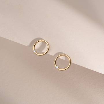 Золотые серьги Minimal с612бр-ж Золотые серьги Minimal с612бр-ж