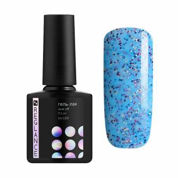 Уценка! Гель-лак для ногтей Reglance Gel Polish 122 Голубой с разноцветным конфетти, 7.5 мл Уценка! Гель-лак для ногтей Reglance Gel Polish 122 Голубой с разноцветным конфетти, 7.5 мл