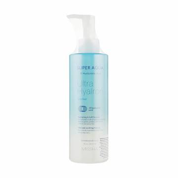 Мягкий пилинг-гель для лица Missha Super Aqua Ultra Hyalron Mild Peel с гиалуроновой кислотой, 250 мл Мягкий пилинг-гель для лица Missha Super Aqua Ultra Hyalron Mild Peel с гиалуроновой кислотой, 250 мл