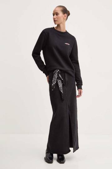 Кофта Guess Jeans женская цвет чёрный с принтом W4YQ07 KC811 Кофта Guess Jeans женская цвет чёрный с принтом W4YQ07 KC811
