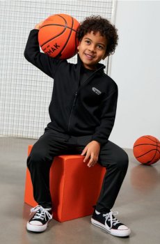Спортивна худі з відбиваючими елементами Active - чорний