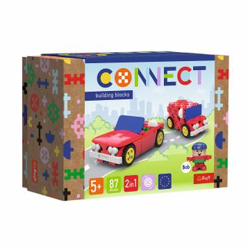 Детский конструктор 2 в 1 Trefl Connect Cabriolet Delivery Truck, от 5 лет, 87 деталей (61970) Детский конструктор 2 в 1 Trefl Connect Cabriolet Delivery Truck, от 5 лет, 87 деталей (61970)