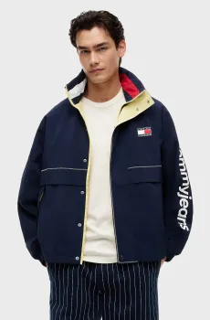 Мужская темно-синяя ветровка HERITAGE SAILING Синий M Tommy Jeans DM0DM23225