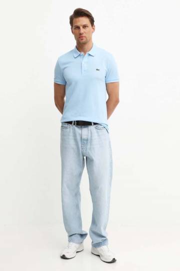 Хлопковое поло Lacoste однотонный PH4012-001 Хлопковое поло Lacoste однотонный PH4012-001