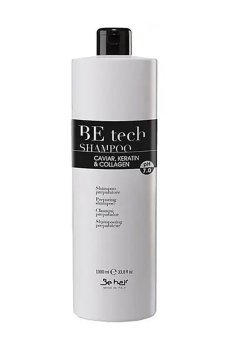Шампунь для волос Be Hair Be Tech Shampoo pH 7.0 с кератином и коллагеном, 1 л