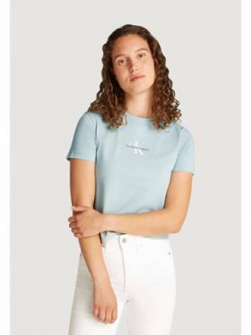 Calvin Klein Jeans Футболка Baby Tee J20J223113 Голубий Slim Fit Calvin Klein Jeans Футболка Baby Tee J20J223113 Голубий Slim Fit