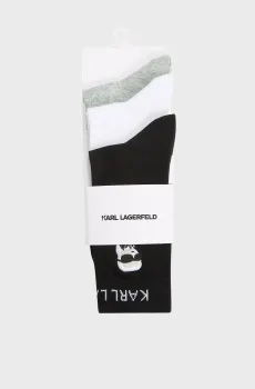 Женские носки (3 пары) ikon Разноцветный 35-38 Karl Lagerfeld A4W47037