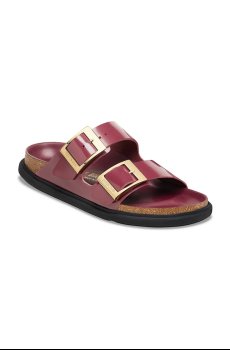 Кожаные шлепанцы Birkenstock Arizona Droplet Buckle