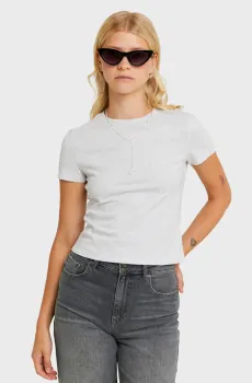 Женская серая футболка STSCOISIDE Серый XS Tally Weijl STSCOISIDE