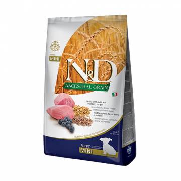 Сухой корм для щенков мелких пород Farmina N&D Ancestral Grain с ягнёнком и черникой, 2.5 кг Сухой корм для щенков мелких пород Farmina N&D Ancestral Grain с ягнёнком и черникой, 2.5 кг