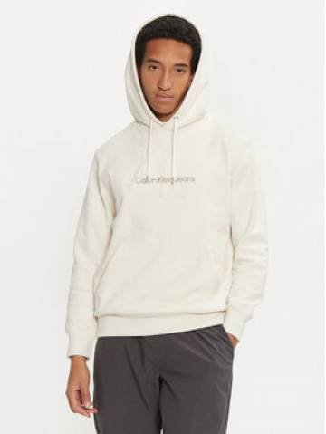 Calvin Klein Jeans Світшот Chenille J30J326637 Écru Regular Fit Calvin Klein Jeans Світшот Chenille J30J326637 Écru Regular Fit