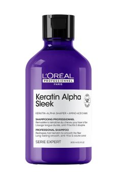 Шампунь LOreal Professionnel Serie Expert Keratin Alpha Sleek Shampoo для гладкости и контроля пушистости волос, 300 мл