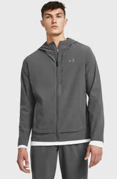 Мужская серая ветровка OUTRUN THE STORM JACKET Серый S Under Armour 1376794-025